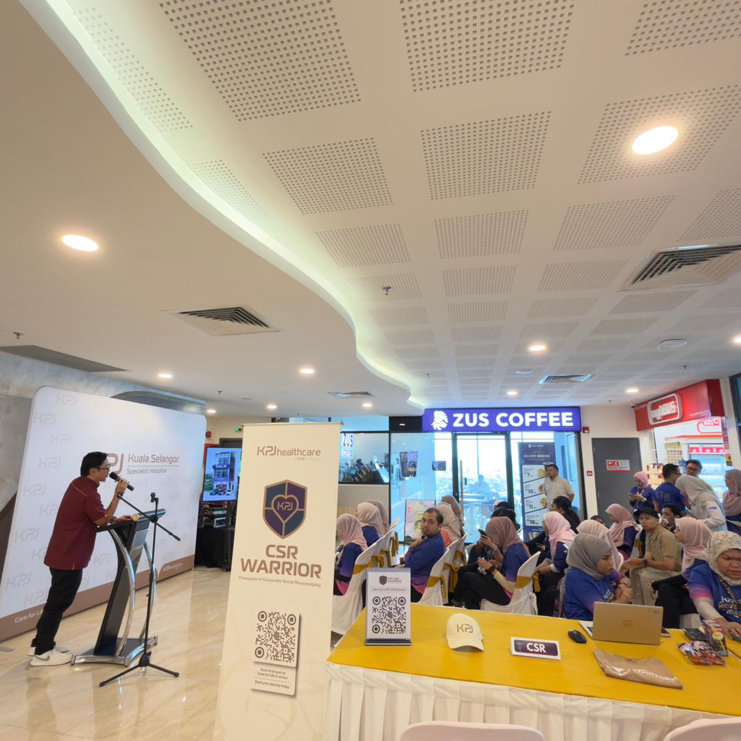 PEMBUKAAN BOOTH DAN TAKLIMAT DI KPJ KUALA SELANGOR SPECIALIST HOSPITAL